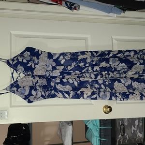 Floral romper with dress illusion